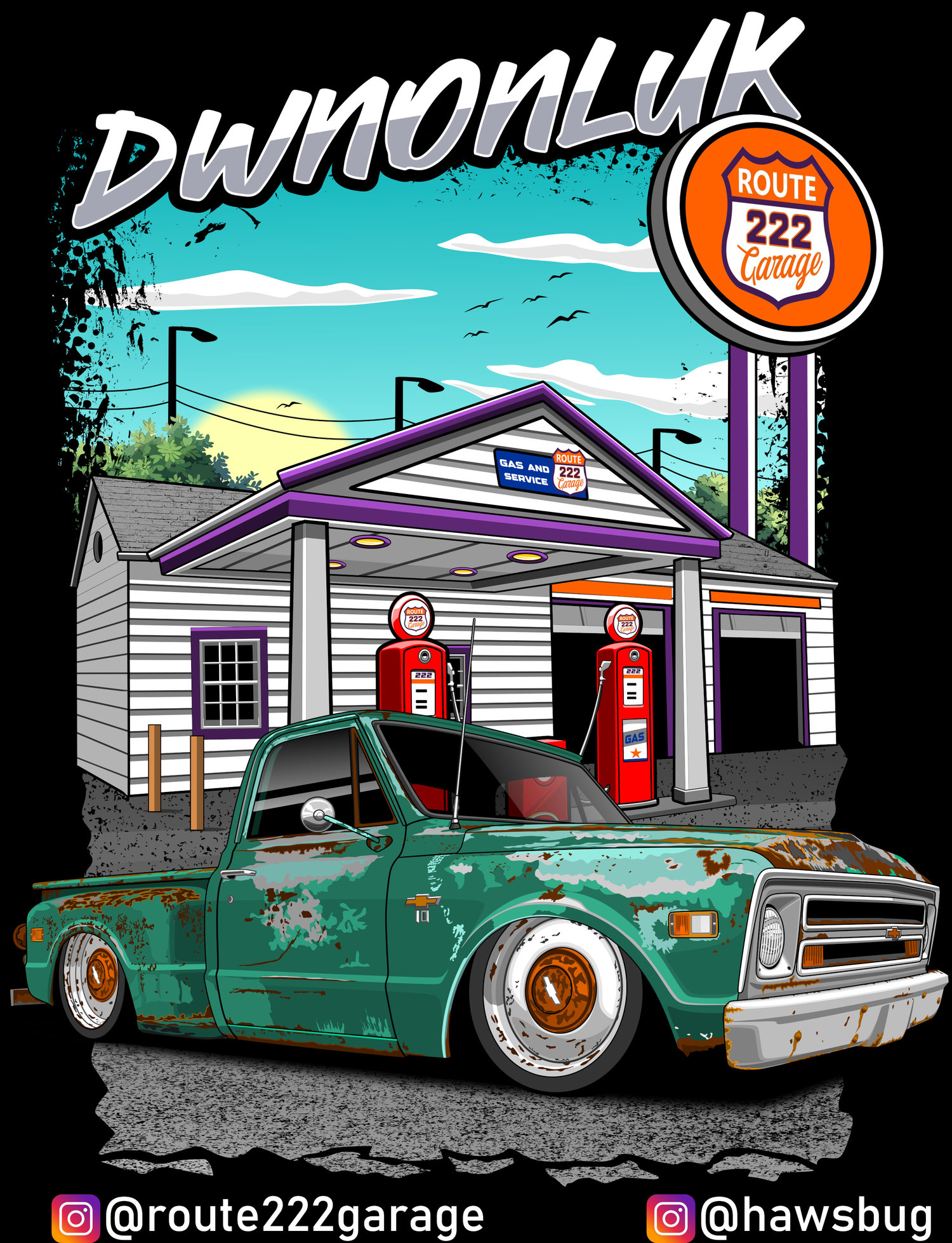 Route 222 C10 DWNONLUK Collab Shirt + 39 Free Giveaway Entries